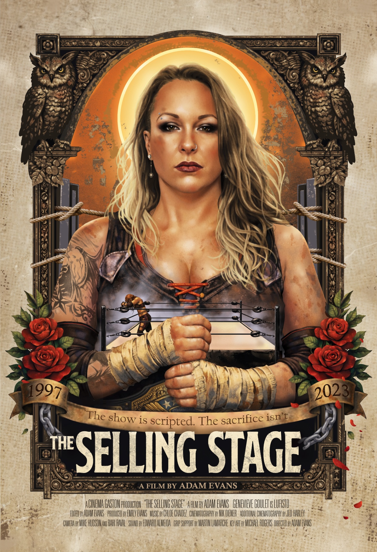 The Selling Stage — key art poster by Michael Rogers